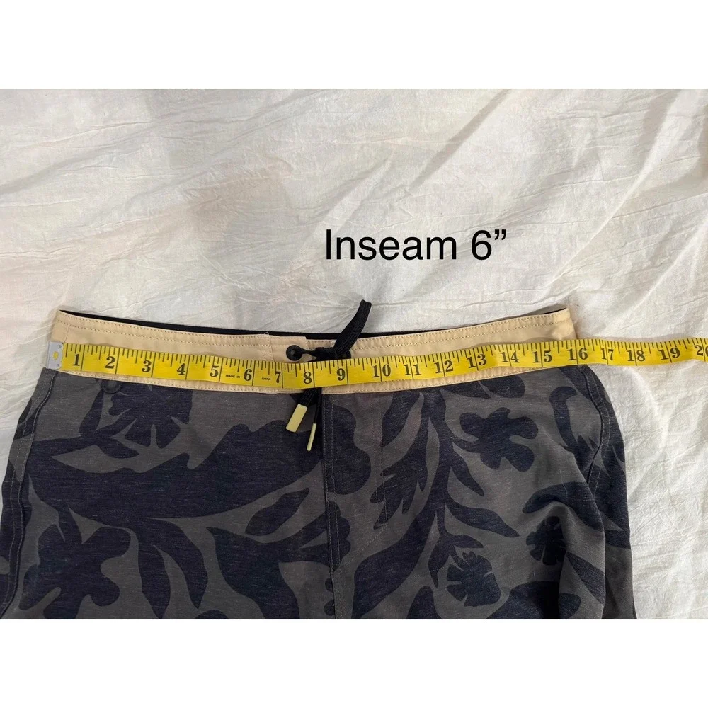 Roark The Passage boardshorts green black yellow floral 6